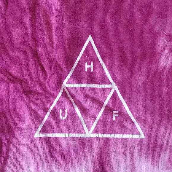 Huf Large Maroon/White Tshirt - Picture 2 of 4